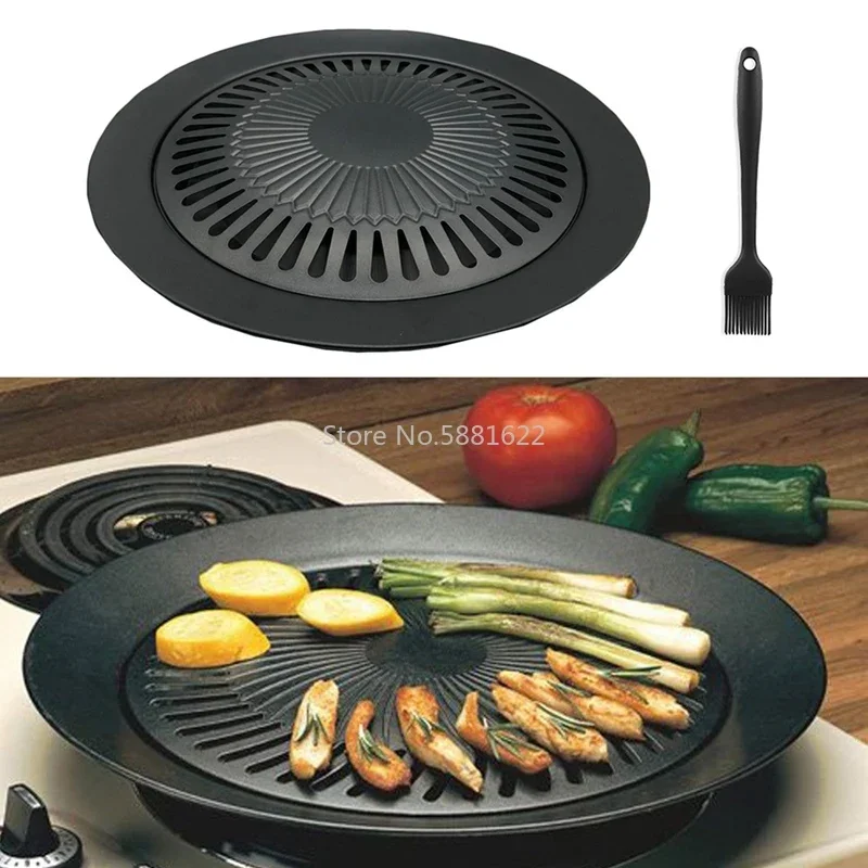 Kitchen Baking Pan Set - Korean Portable Outdoor Smokeless BBQ Grill