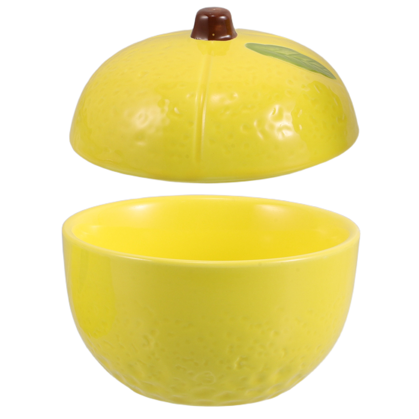 Kitchen Baking Storage Containers - Ceramic Lemon Storage Jar Lid Food