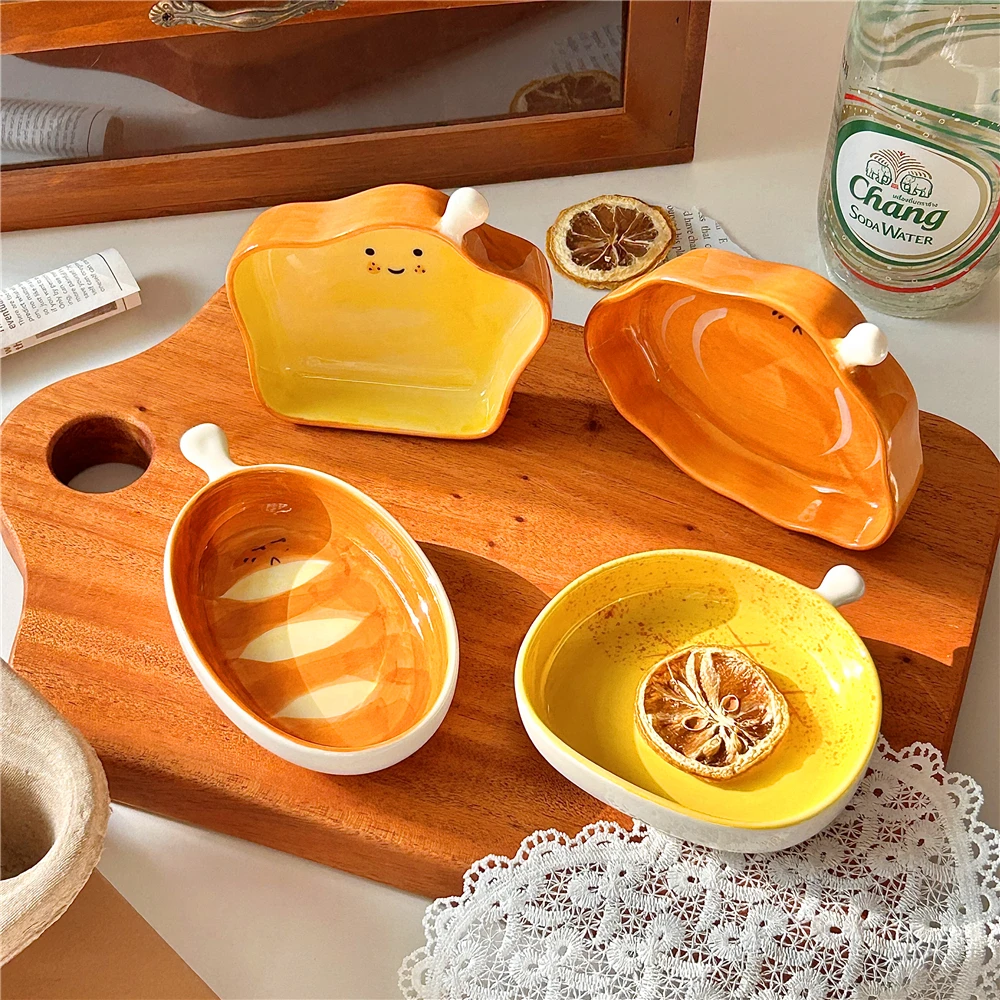 Kitchen Baking Dishes - Creative Bread Shaped Ceramic Dish, Small