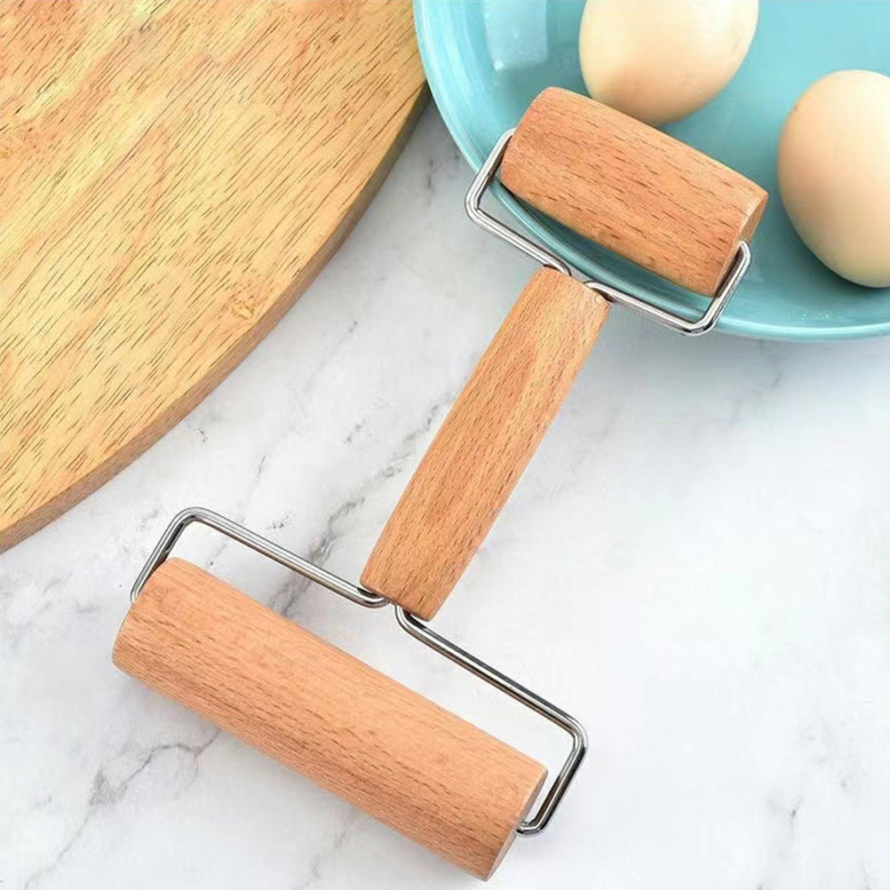 Kitchen Roller Baking - Double-Ended Baking Rolling Pin Solid Material