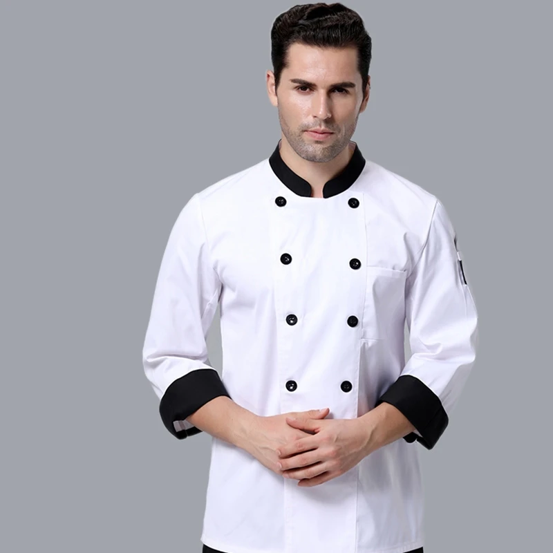Unisex Chef Jacket Long Sleeve - Kitchen Baker ulasan dan harga