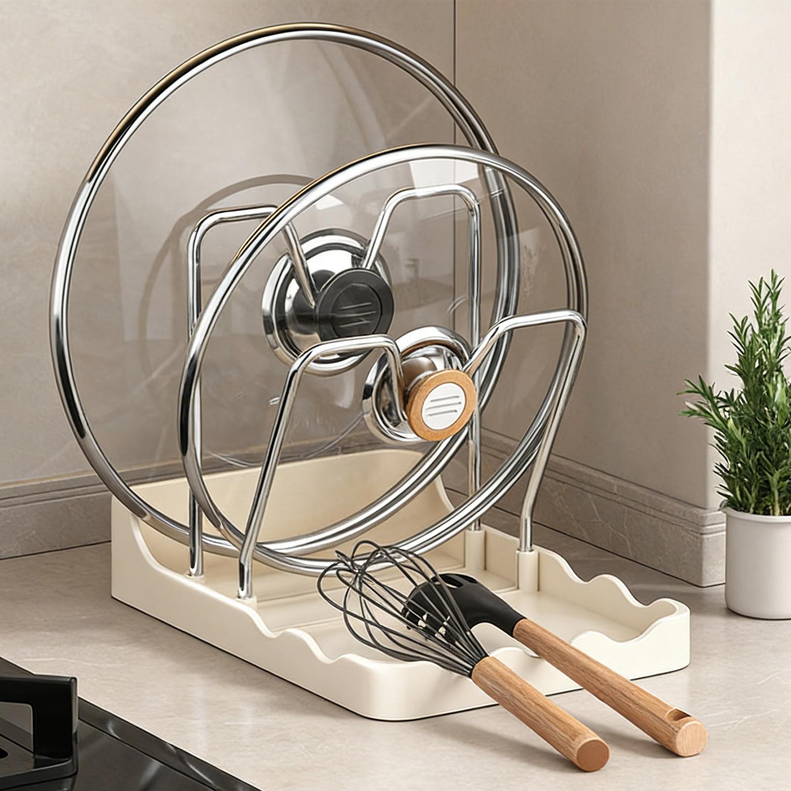Pot Lid Holder Vertical Spoon  - Kitchen Baking Pantry ulasan dan harga