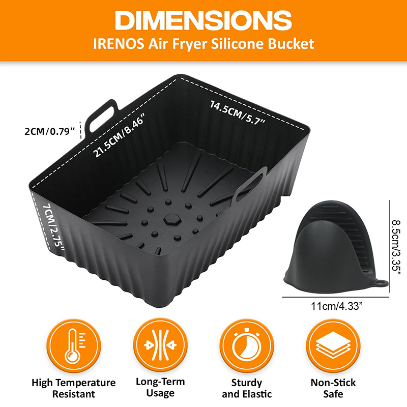 Silicone Air Fryer Liners Non- - Kitchen Baking Zone ulasan dan harga