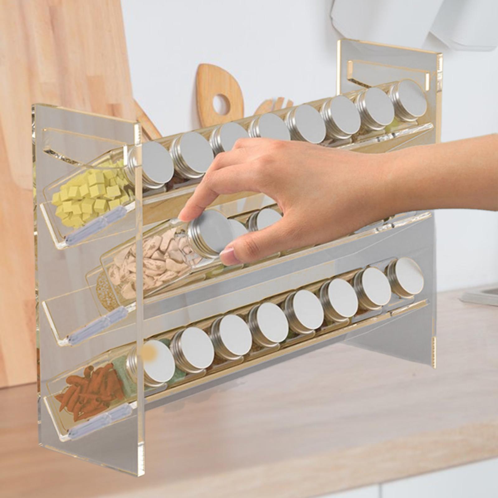 Acrylic Spice Rack Perfume Org - Kitchen Baking Pantry ulasan dan harga