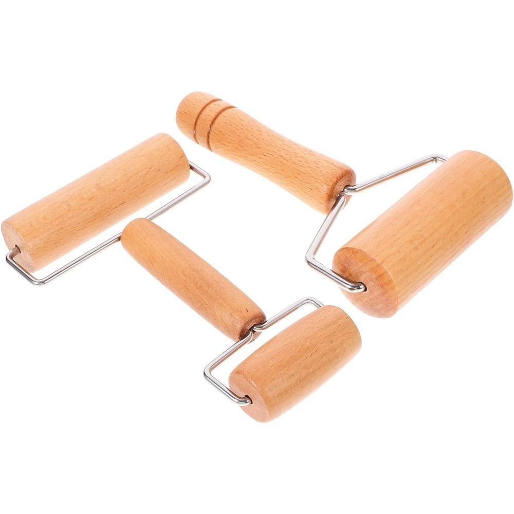 1Pc Wooden Rolling Pin Handhel - Kitchen Roller Baking ulasan dan harga