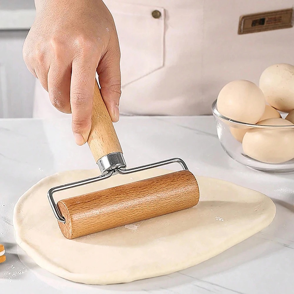 1Pc Wooden Rolling Pin Handhel - Kitchen Roller Baking ulasan dan harga