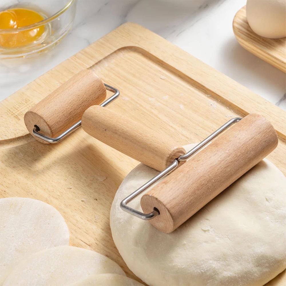 1Pc Wooden Rolling Pin Handhel - Kitchen Roller Baking ulasan dan harga