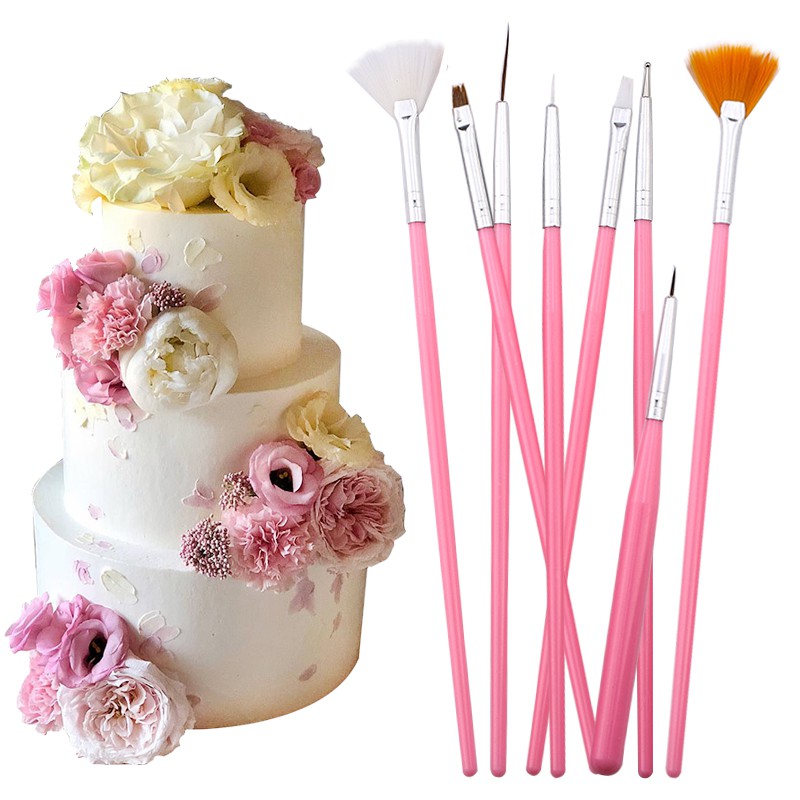 15Pcs/Set Sugar Craft Brush Fo - Baking Powder Kitchen ulasan dan harga