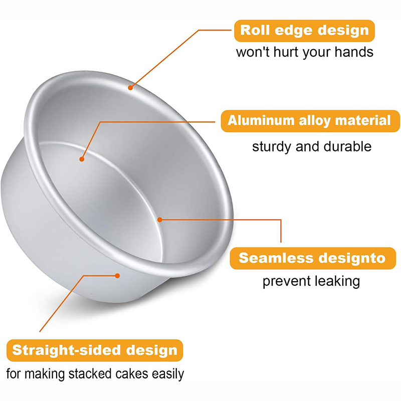 6/12Pcs Aluminum Mini Cake Pan - Kitchen Baking Pan Set ulasan dan harga
