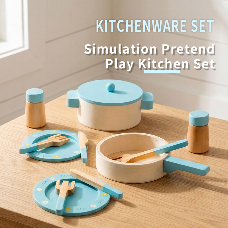 Wooden Kitchen Play Set for Ki - Kitchen Baking Pan Set ulasan dan harga