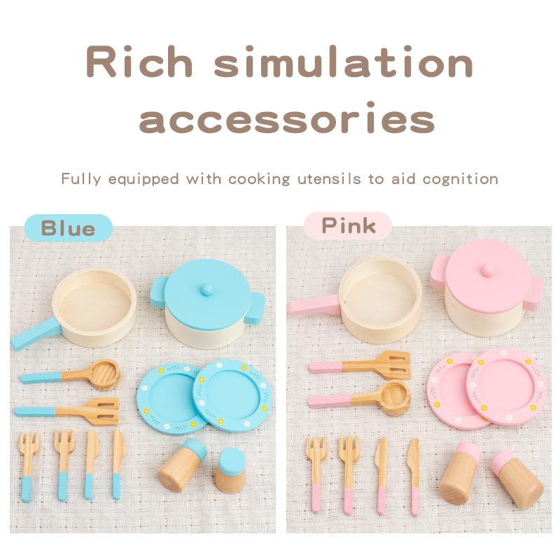 Wooden Kitchen Play Set for Ki - Kitchen Baking Pan Set ulasan dan harga