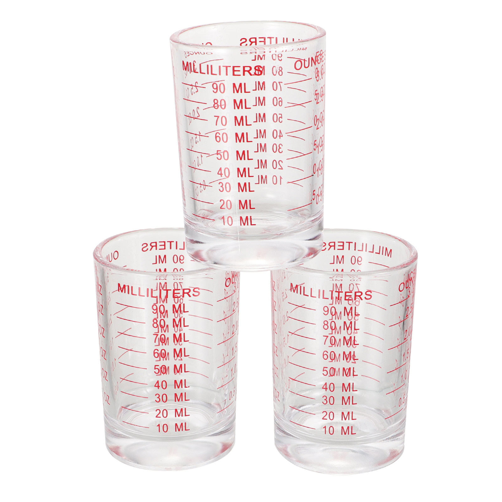 3Pcs Glass Measuring Cups Set  - Kitchen Baking Cooking ulasan dan harga