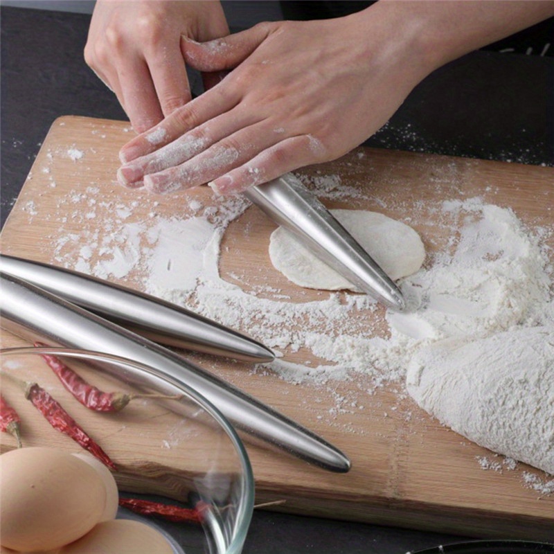 1Pc Stainless Steel Rolling Pi - Kitchen Roller Baking ulasan dan harga