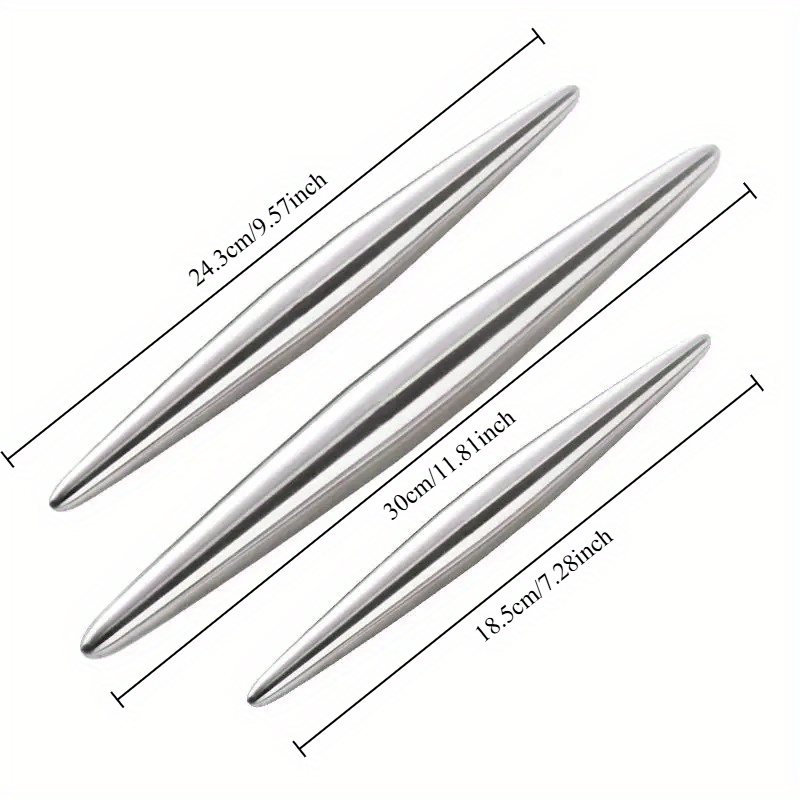 1Pc Stainless Steel Rolling Pi - Kitchen Roller Baking ulasan dan harga