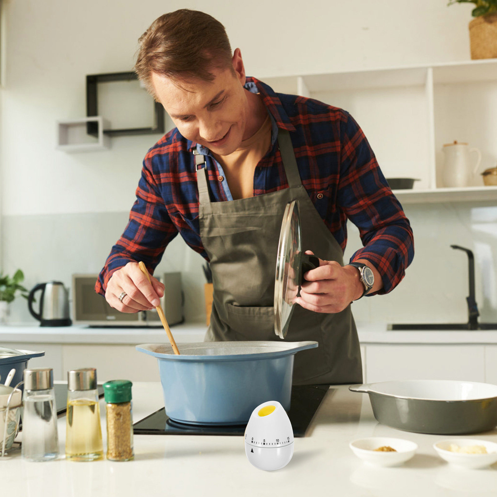 Egg Shape Mechanical Kitchen T - Kitchen Baking Timer ulasan dan harga