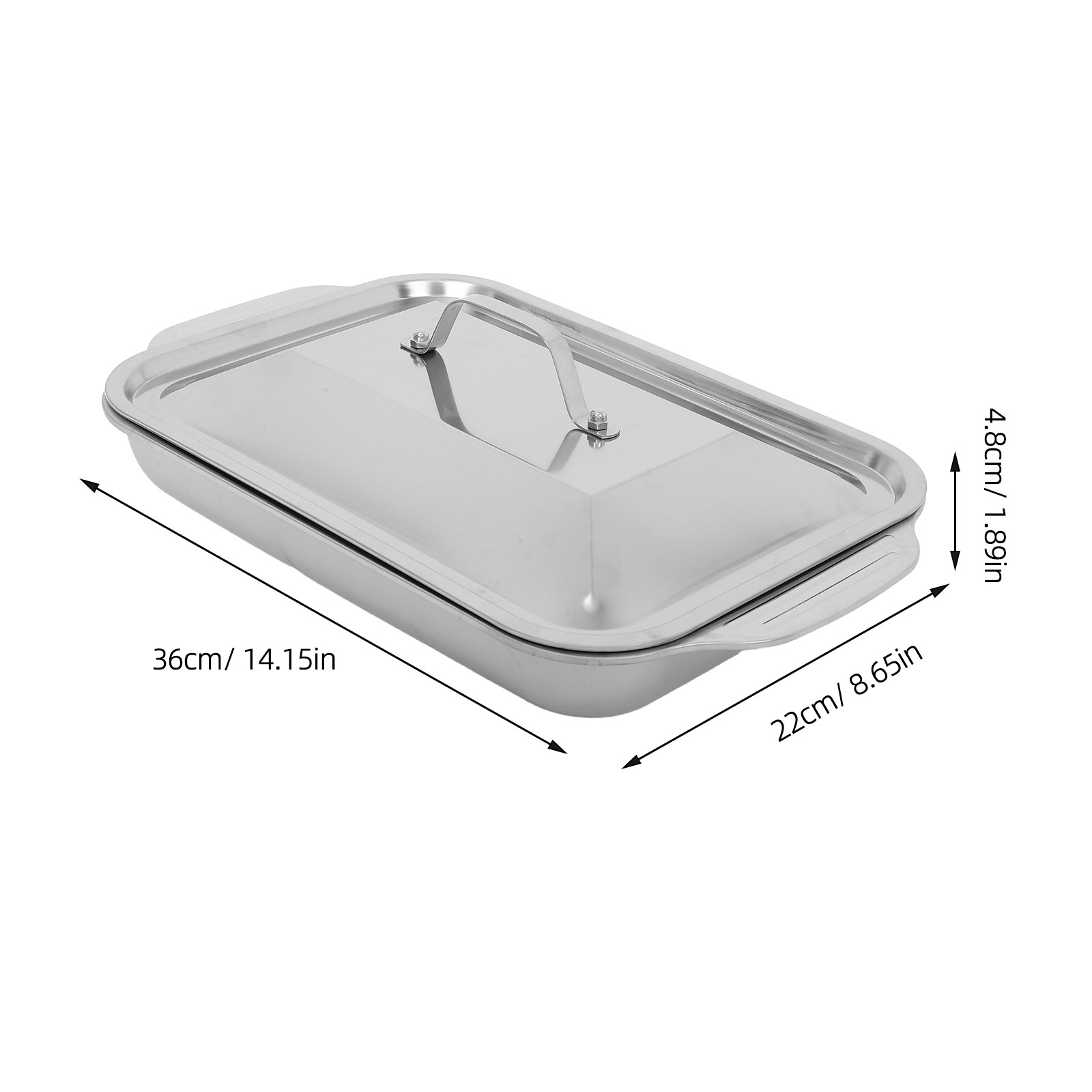 Stainless Steel Rectangular Gr - Kitchen Baking Dishes ulasan dan harga