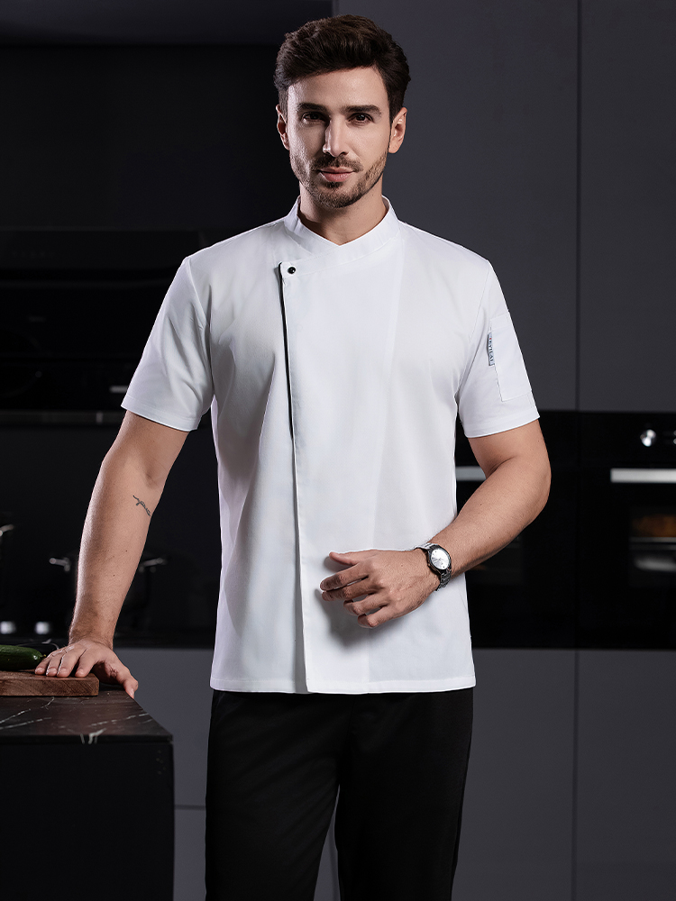 Food Cooking Black White Shirt - Kitchen Baker ulasan dan harga