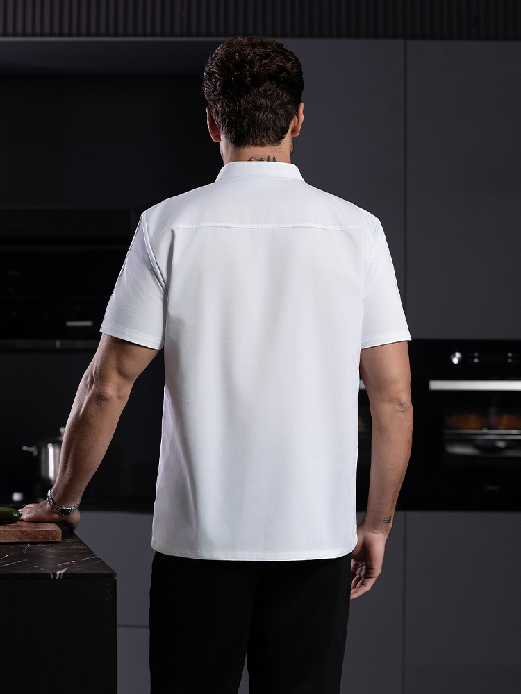 Food Cooking Black White Shirt - Kitchen Baker ulasan dan harga