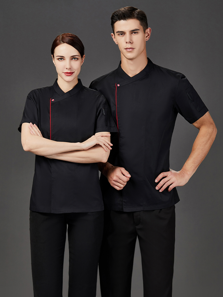 Food Cooking Black White Shirt - Kitchen Baker ulasan dan harga