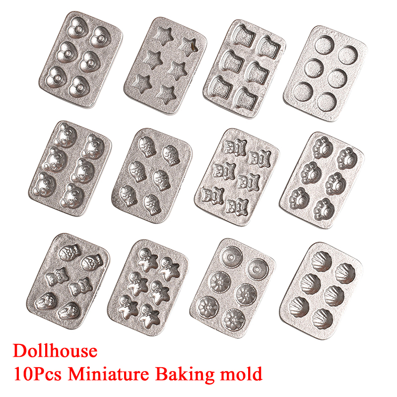 10pcs Doll House Miniature Min - Silicone Cake Mold ulasan dan harga