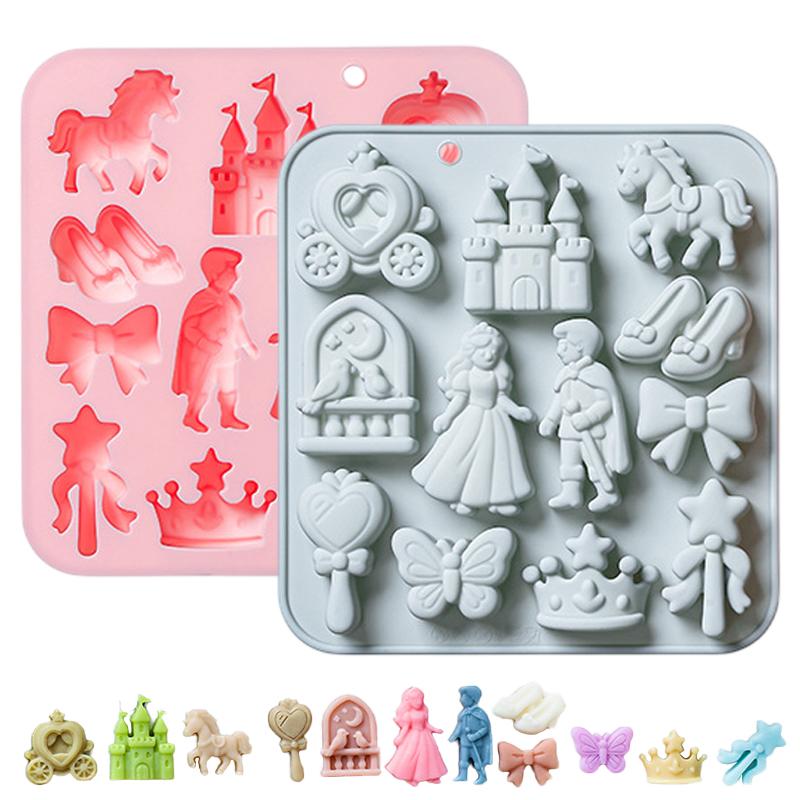 12‑Cavity 3D Prince Princess S - Silicone Cake Mold ulasan dan harga