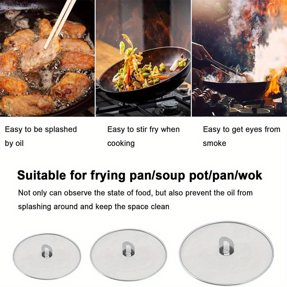 3pcs/pack Splatter Screen for  - Kitchen Baking Pan Set ulasan dan harga