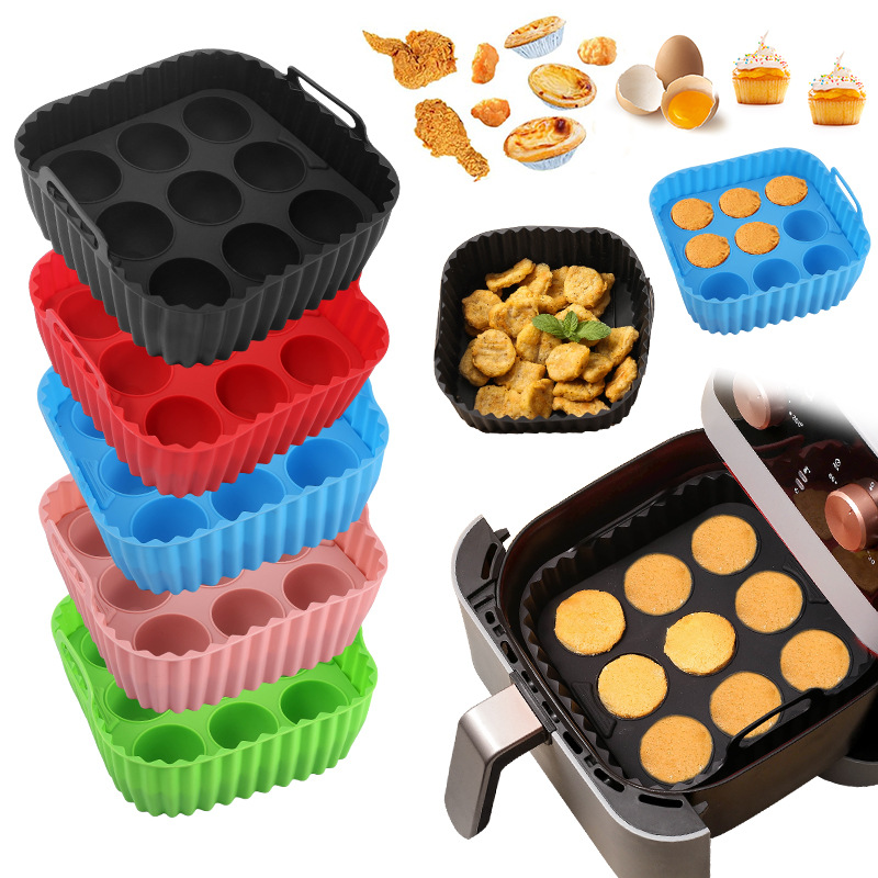 2pcs Silicone Air Fryer Liners - Kitchen Baking Pan Set ulasan dan harga