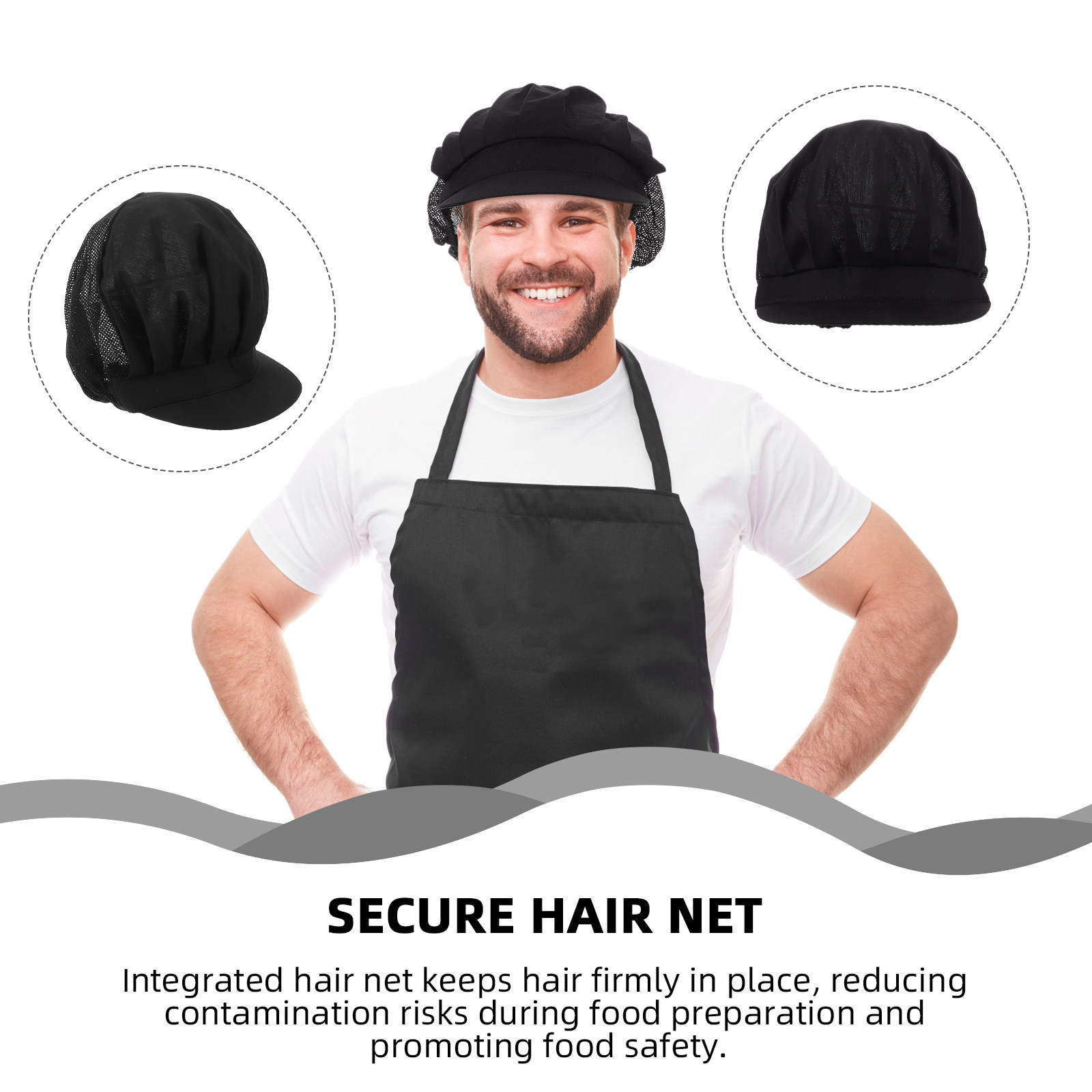 4Pcs Unisex Chef Hat Adjustabl - Kitchen Baker ulasan dan harga