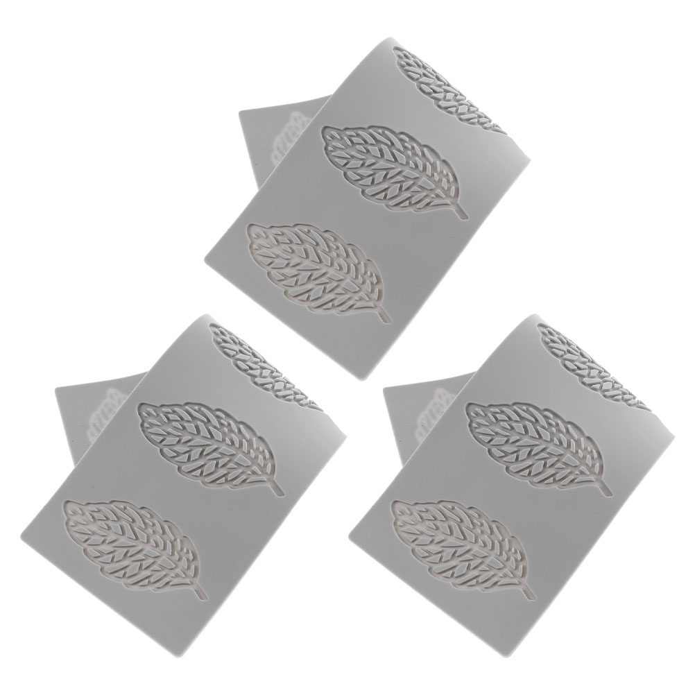 3Pcs Leaf Silicone Mold Precis - Silicone Cake Mold ulasan dan harga