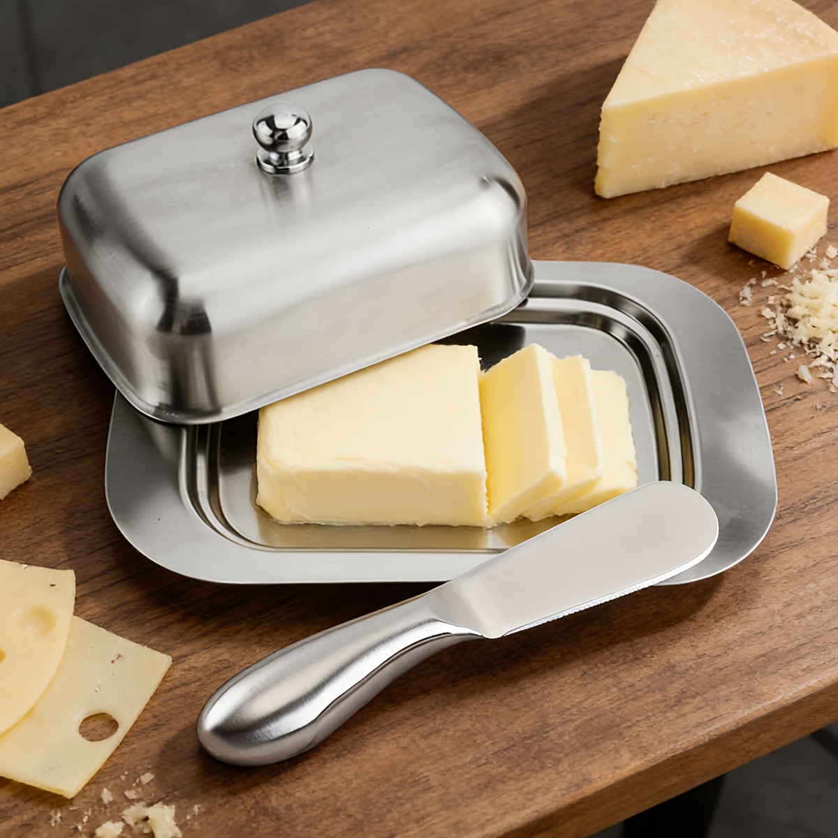 1PC Stainless Steel Butter Dis - Kitchen Baking Dishes ulasan dan harga