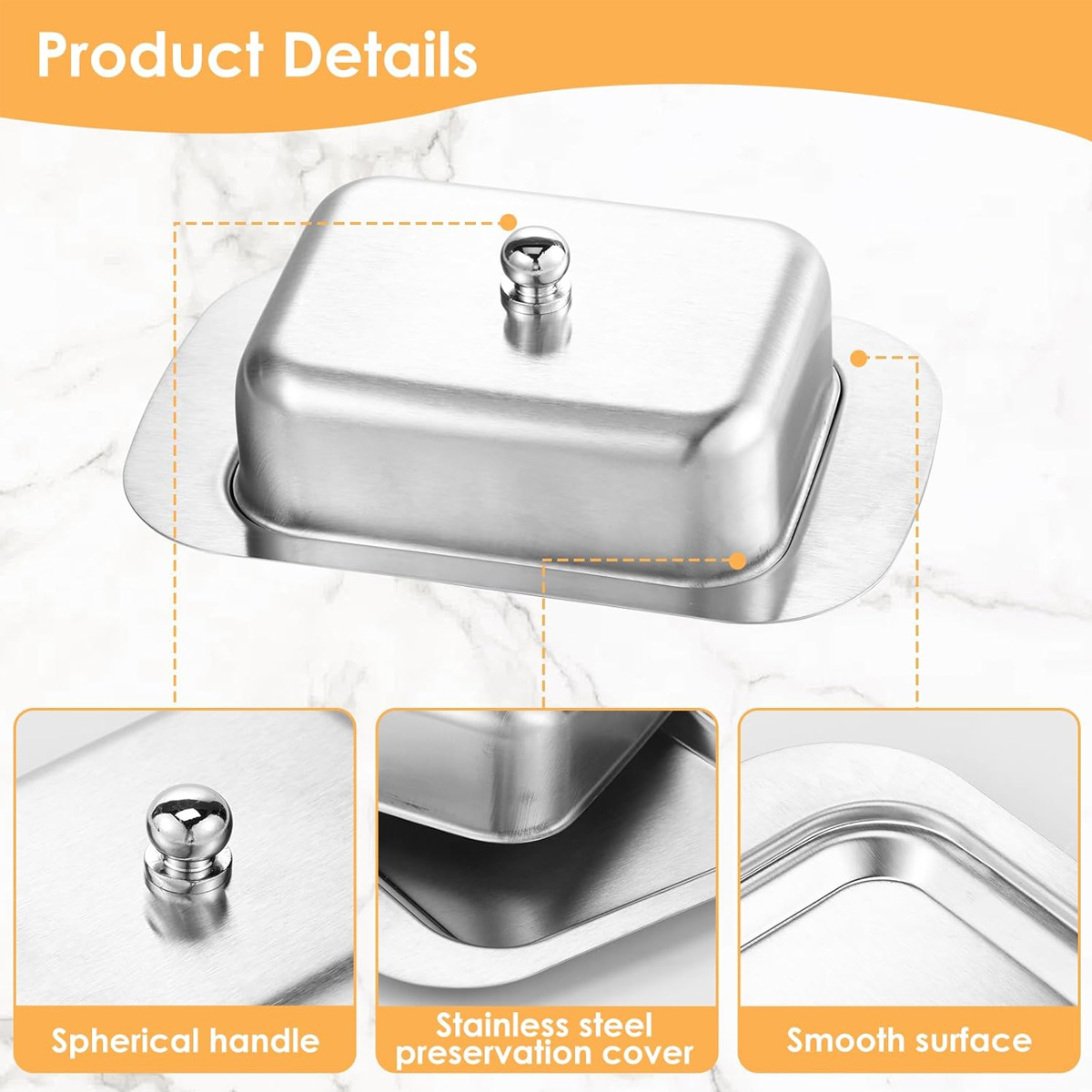 1PC Stainless Steel Butter Dis - Kitchen Baking Dishes ulasan dan harga
