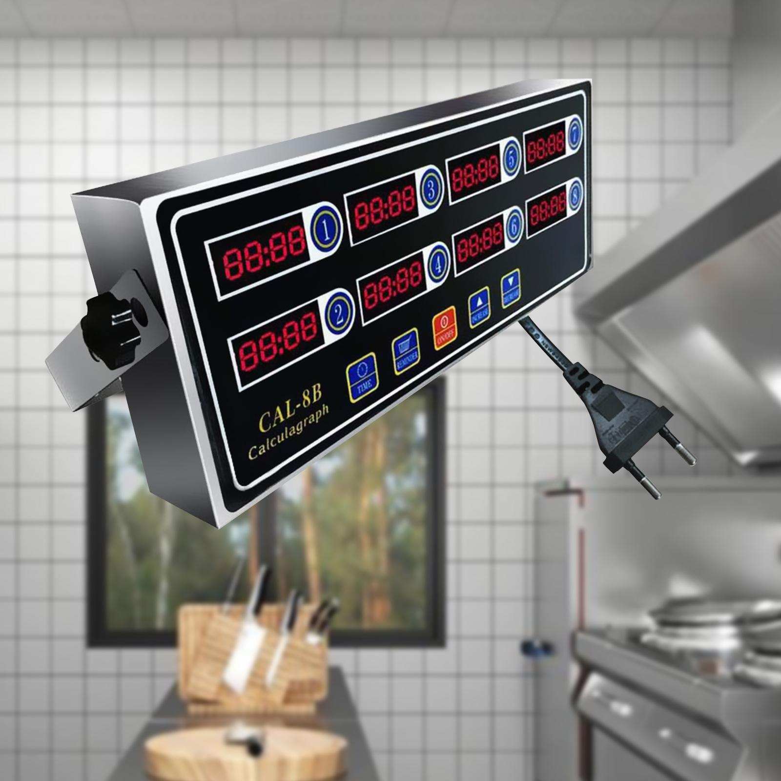 Commercial 8 Channels Digital  - Kitchen Baking Timer ulasan dan harga