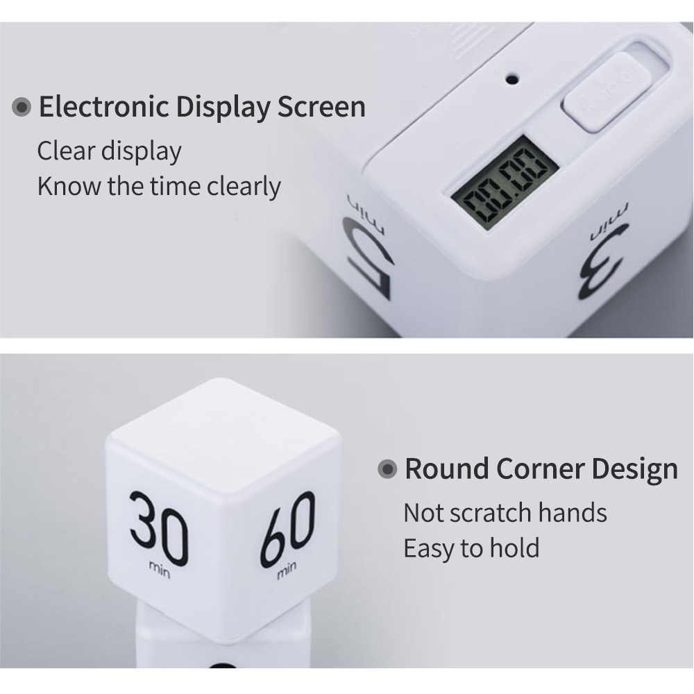 Portable Cube Timer Digital Ki - Kitchen Baking Timer ulasan dan harga